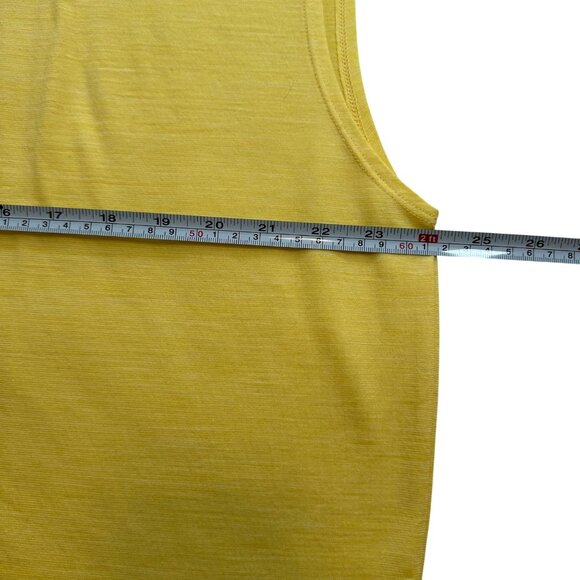 Smartwool Womens Yellow Sleeveless Tee XL Merino Wool & Polyester - Picture 9 of 11